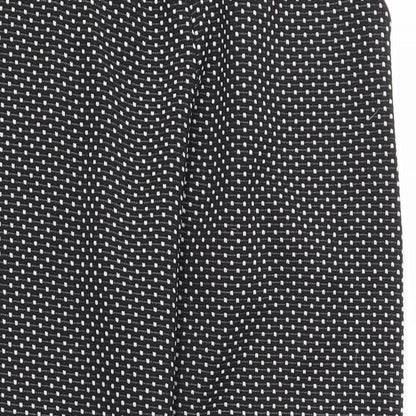 Womens UK Size 10 Preworn Regular Fit  Black Trousers