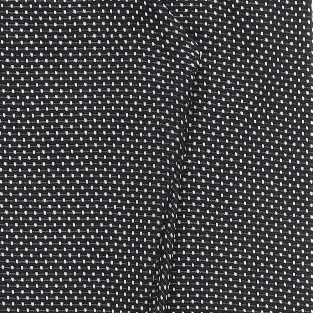 Womens UK Size 10 Preworn Regular Fit  Black Trousers