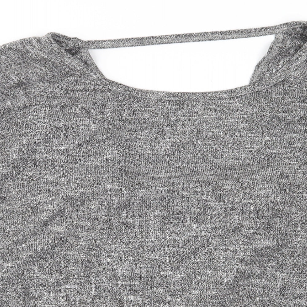 Womens UK Size 12 Atmosphere Grey Basic Blouse
