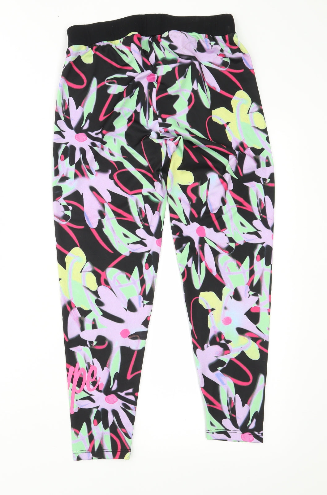 Hype Girls Multicoloured Geometric  Jegging Trousers Size 13 Years