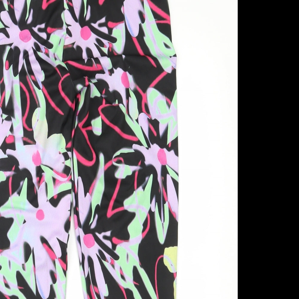 Hype Girls Multicoloured Geometric  Jegging Trousers Size 13 Years