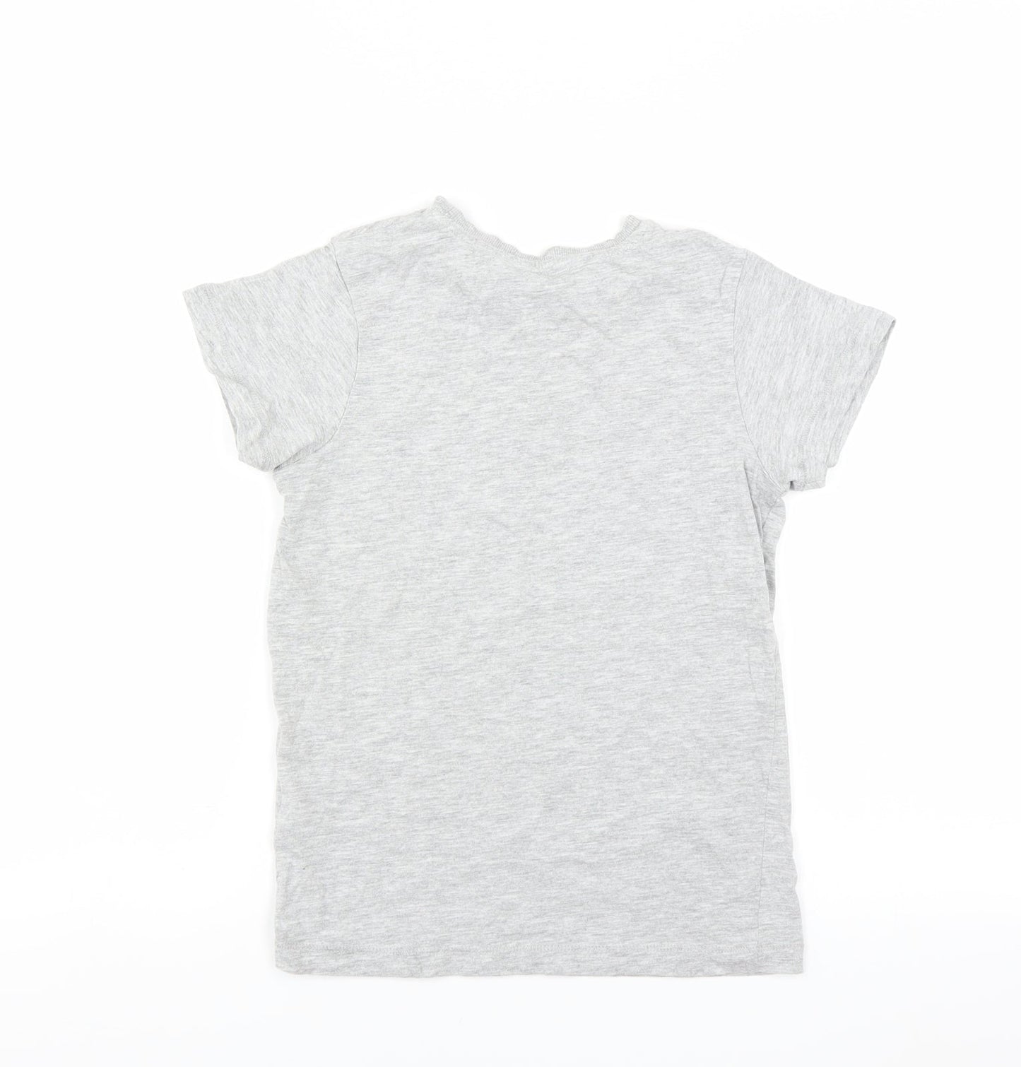 Matalan Boys Grey   Basic T-Shirt Size 8 Years