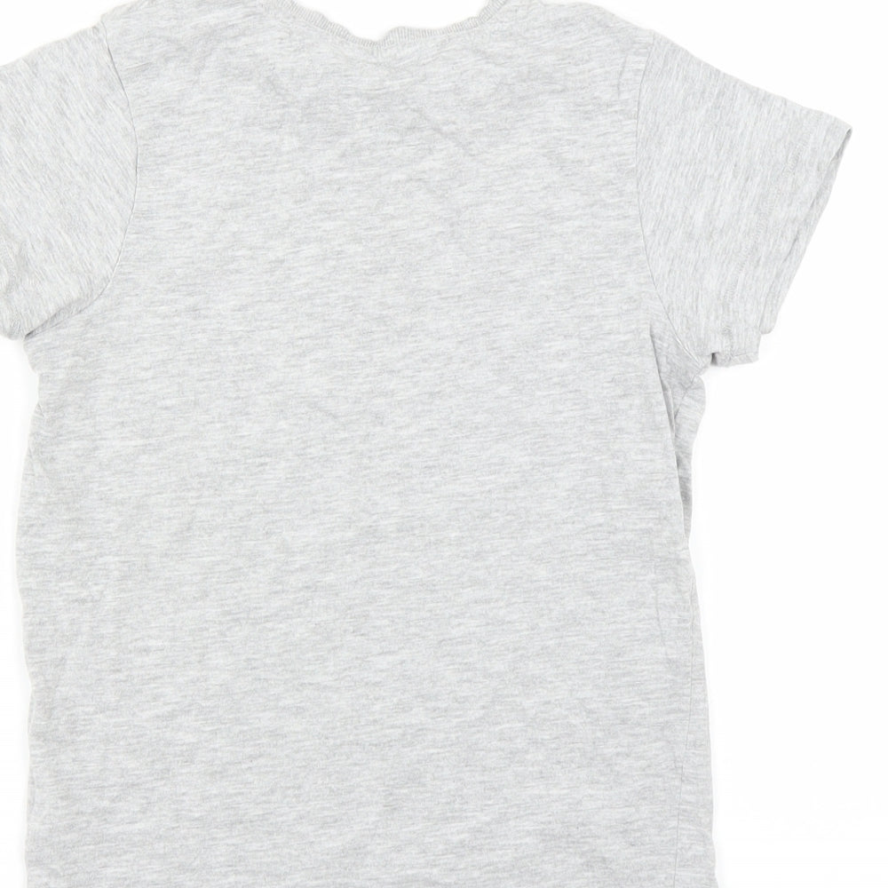 Matalan Boys Grey   Basic T-Shirt Size 8 Years