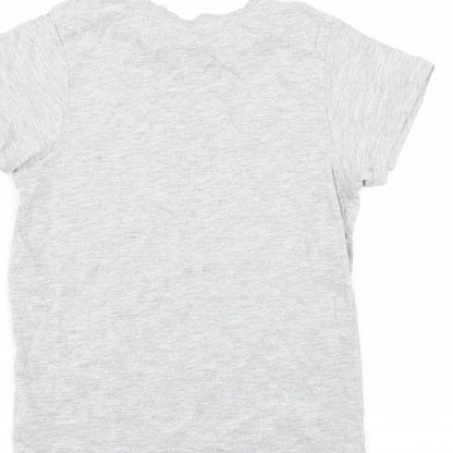 Matalan Boys Grey   Basic T-Shirt Size 8 Years