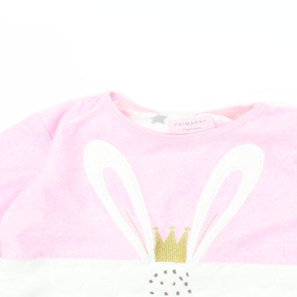 Primark Girls Pink   Pullover Jumper Size 7-8 Years