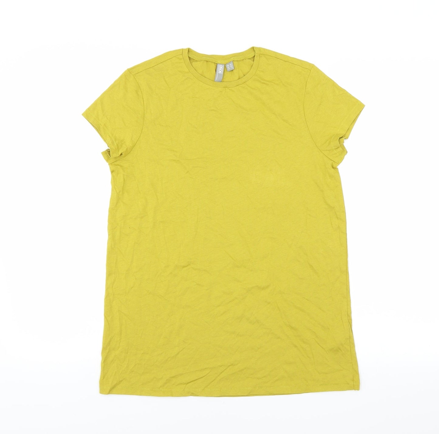 ASOS Womens Yellow   Basic T-Shirt Size 10