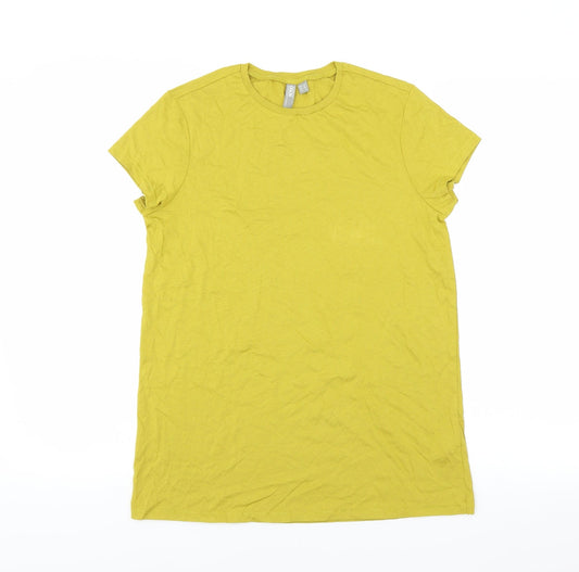 ASOS Womens Yellow   Basic T-Shirt Size 10