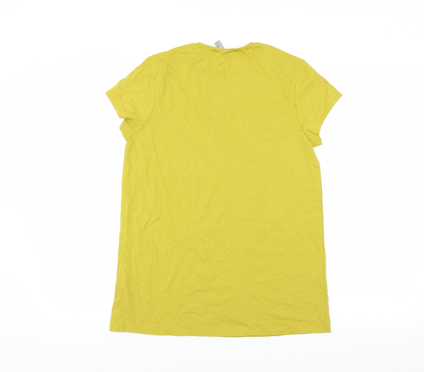 ASOS Womens Yellow   Basic T-Shirt Size 10