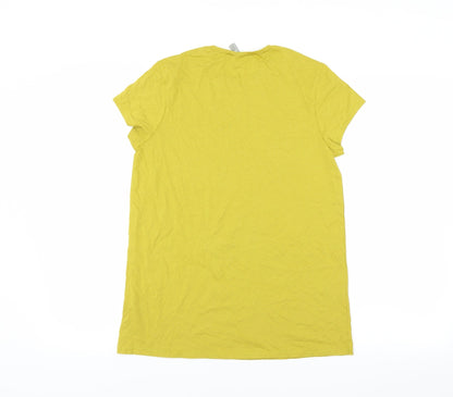 ASOS Womens Yellow   Basic T-Shirt Size 10