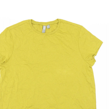 ASOS Womens Yellow   Basic T-Shirt Size 10