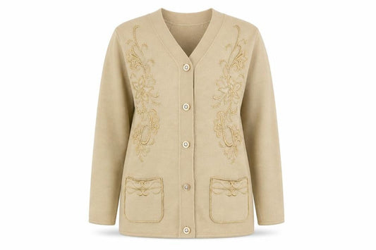 Roman Originals Womens Beige   Cardigan Jumper Size S
