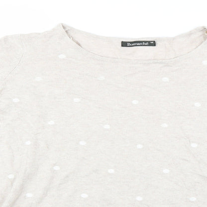 Le Bon Marché Womens Beige   Pullover Jumper Size M