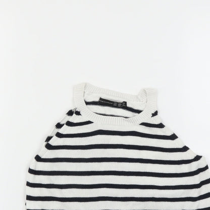 Primark Womens Blue Striped  Pullover Jumper Size 8