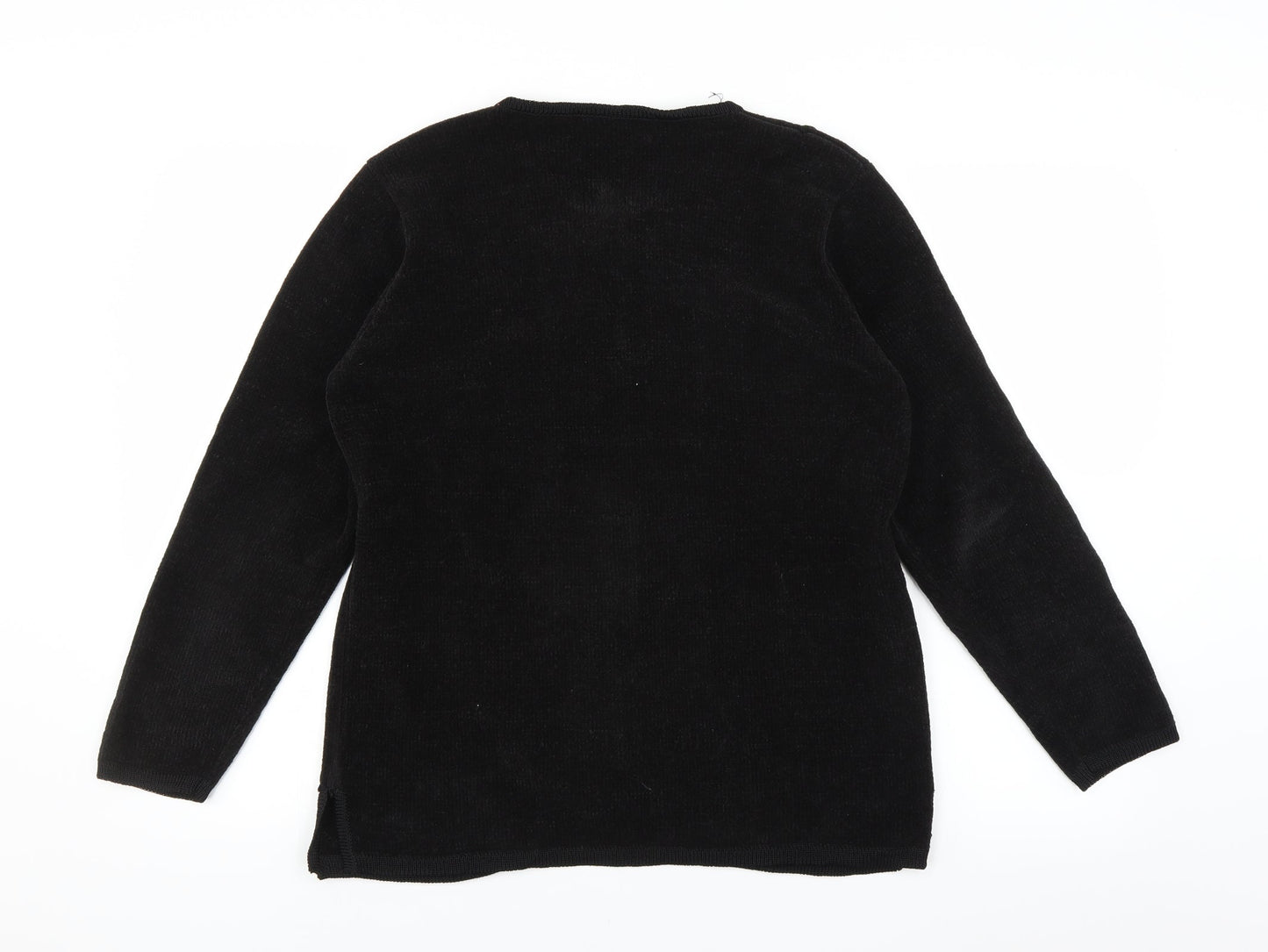 Reflect Collection Mens Black   Cardigan Jumper Size S