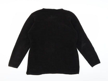Reflect Collection Mens Black   Cardigan Jumper Size S