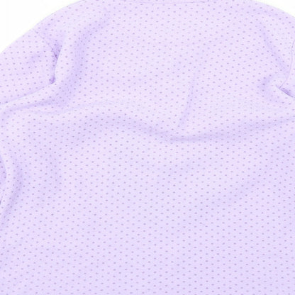 pijamaluna Womens Purple Solid  Top Pyjama Top Size M