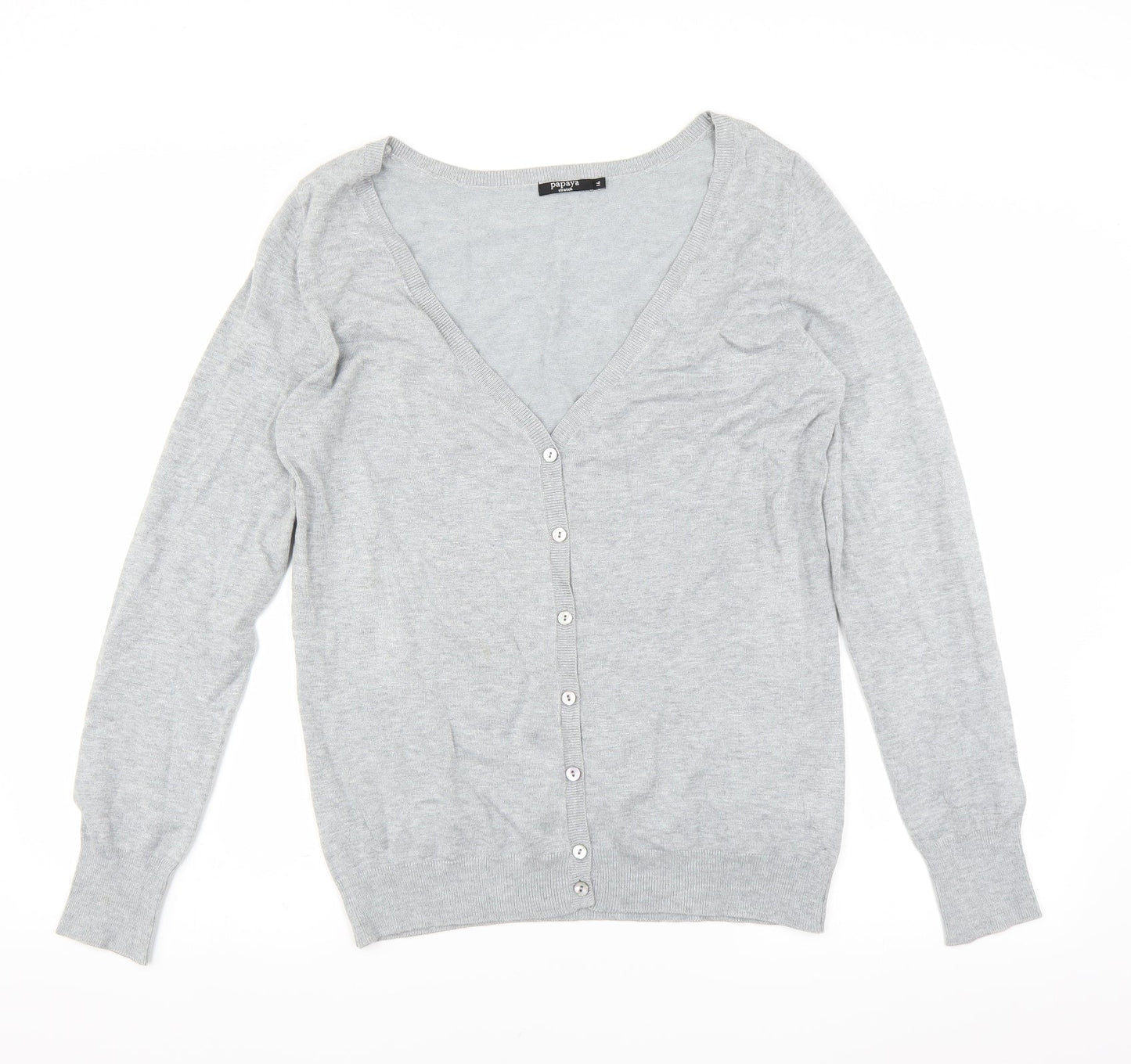 Matalan Womens Grey   Cardigan Jumper Size 16  - STRETCH