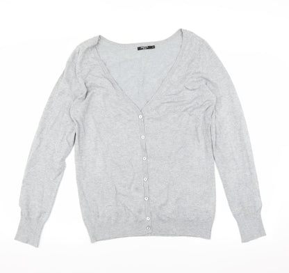 Matalan Womens Grey   Cardigan Jumper Size 16  - STRETCH