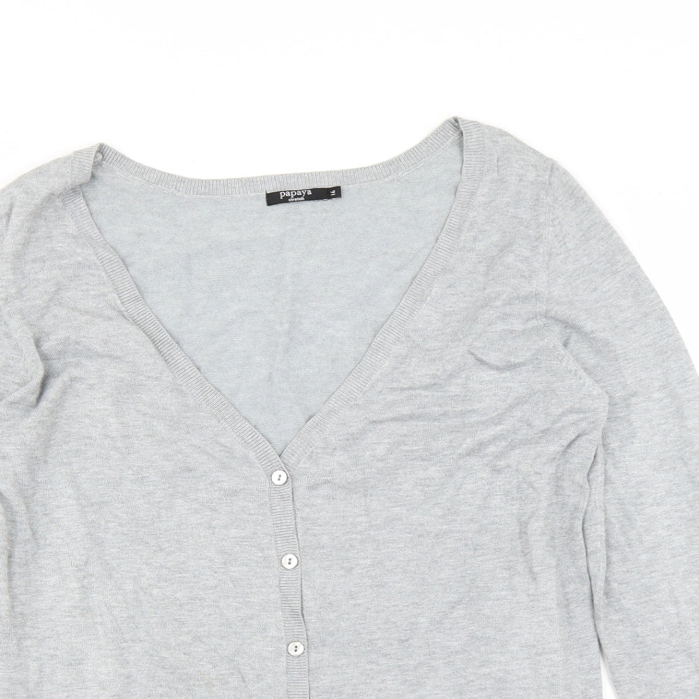 Matalan Womens Grey   Cardigan Jumper Size 16  - STRETCH
