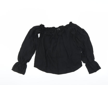 Primark Womens Black   Basic Blouse Size 4