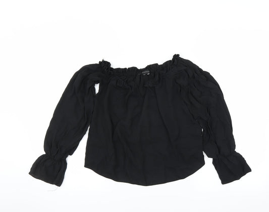 Primark Womens Black   Basic Blouse Size 4