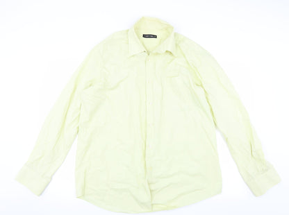 vincent pelle Mens Yellow    Button-Up