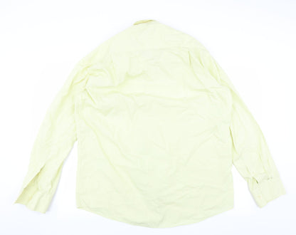 vincent pelle Mens Yellow    Button-Up