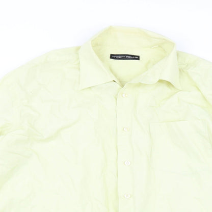 vincent pelle Mens Yellow    Button-Up