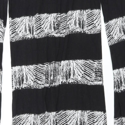 French Connection Womens Black Striped  Bodycon  Size 10