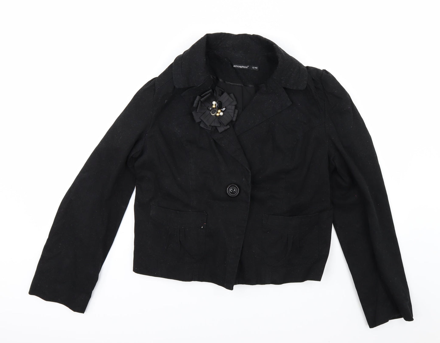 Womens UK Size 12 Atmosphere Black Jacket