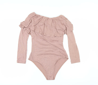 Select Womens Pink   Bodysuit One-Piece Size 10
