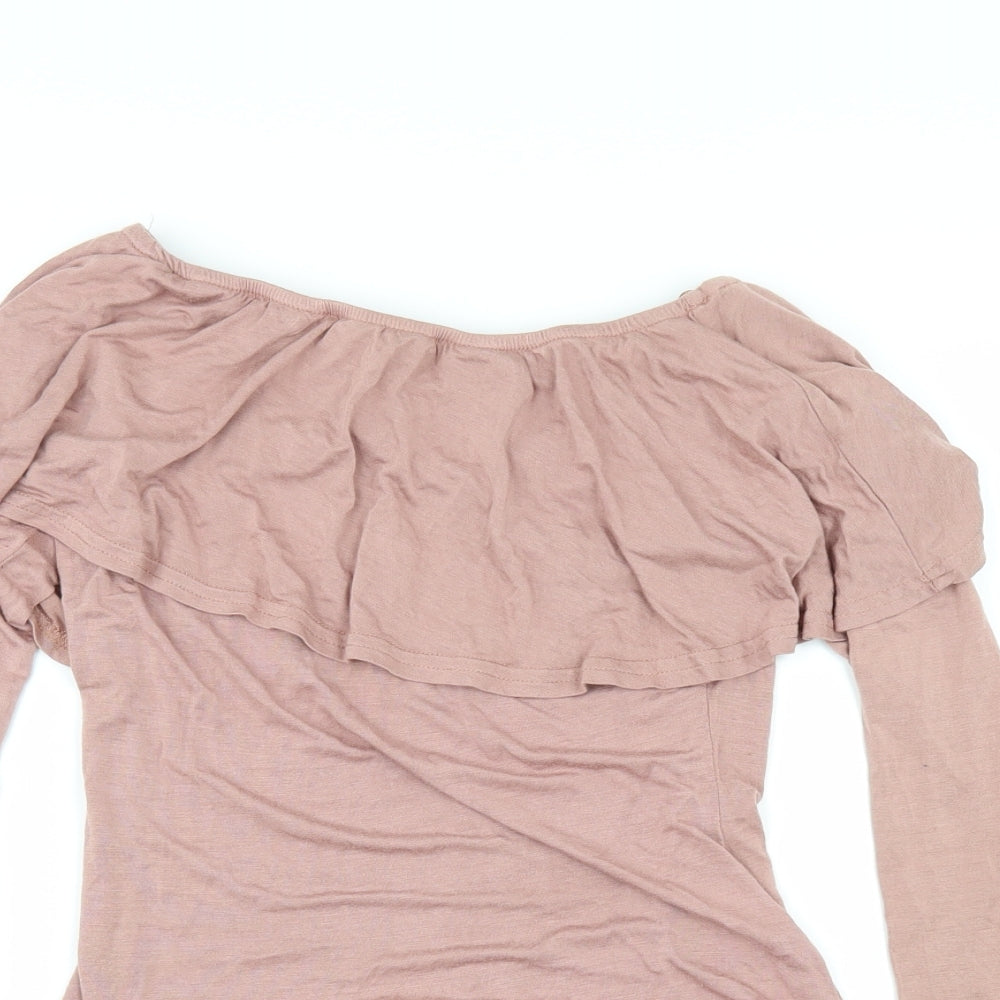 Select Womens Pink   Bodysuit One-Piece Size 10