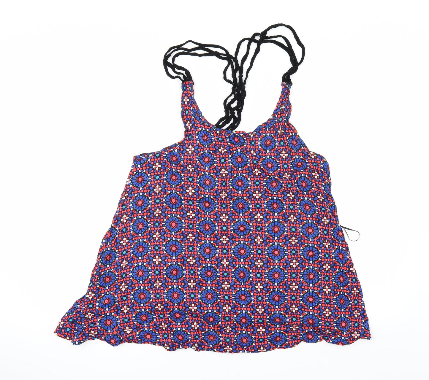 Primark Womens Multicoloured Geometric  Basic T-Shirt Size L