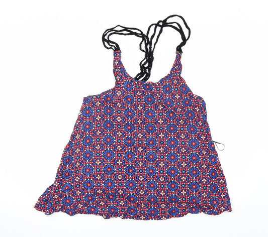 Primark Womens Multicoloured Geometric  Basic T-Shirt Size L