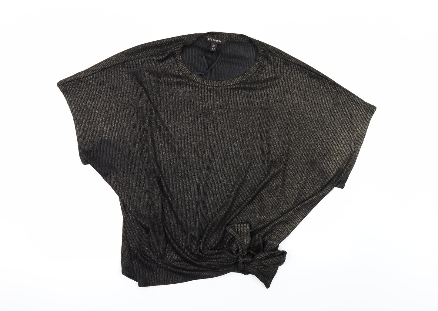 QED London Womens Black   Basic T-Shirt Size L