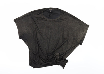 QED London Womens Black   Basic T-Shirt Size L