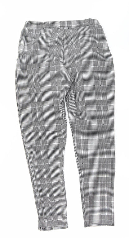EDGE Womens Grey Check  Trousers  Size 10 L29 in