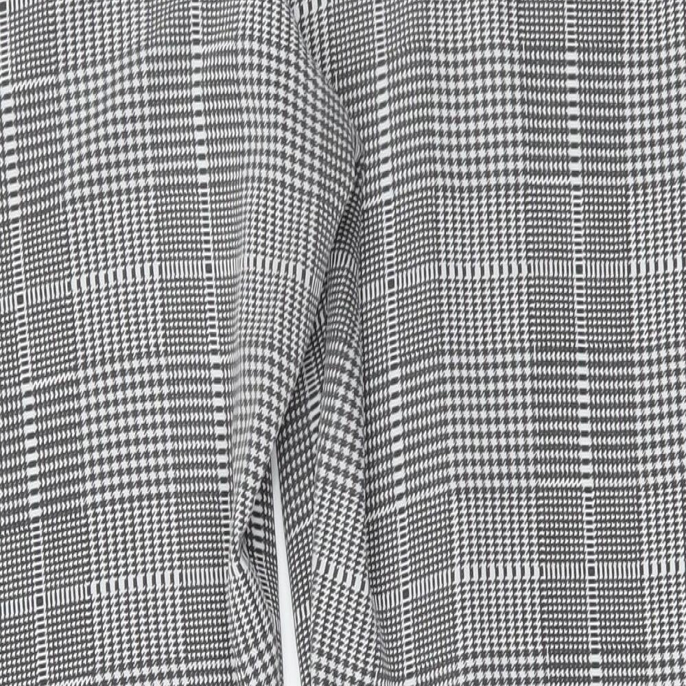 EDGE Womens Grey Check  Trousers  Size 10 L29 in