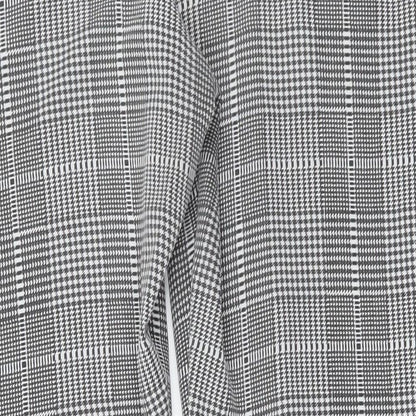 EDGE Womens Grey Check  Trousers  Size 10 L29 in
