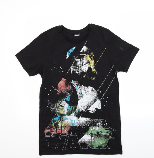 Preworn Mens Black    T-Shirt Size S