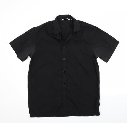 Mens UK Collar Size 15.5 Preworn Smart Black  Dress Shirt