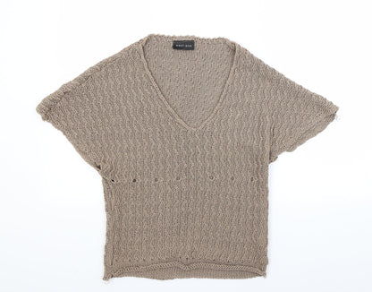 west one Womens Brown   Pullover Jumper Size 8