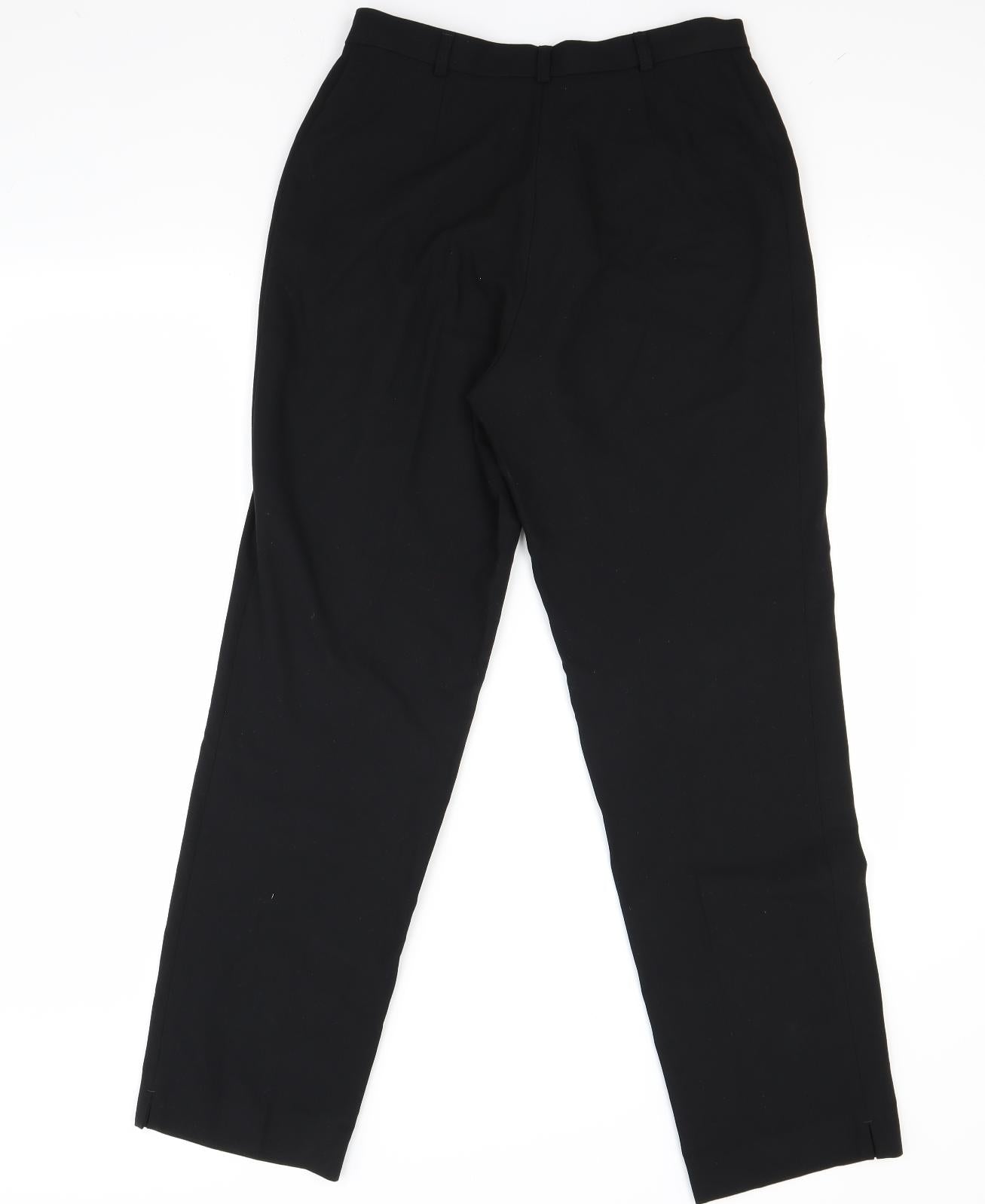 Womens UK Size 10 Marks and Spencer Regular Fit  Black Trousers