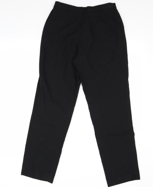 Womens UK Size 10 Marks and Spencer Regular Fit  Black Trousers