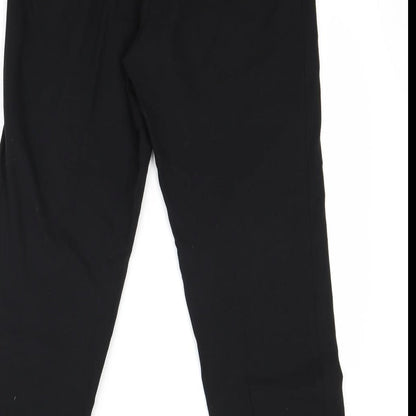 Womens UK Size 10 Marks and Spencer Regular Fit  Black Trousers