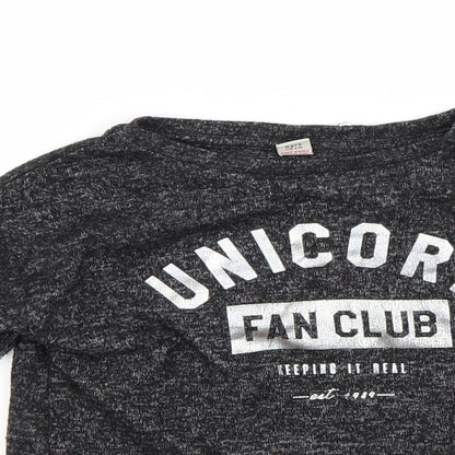 Tu Girls Grey   Pullover Sweatshirt Size 6 Years  - Unicorn