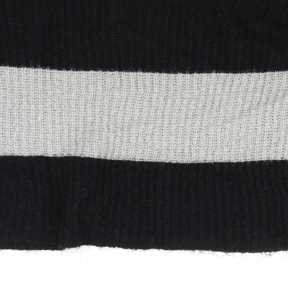 Brave Soul Womens Grey Striped  Pullover Jumper Size 10
