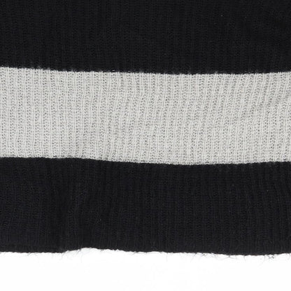 Brave Soul Womens Grey Striped  Pullover Jumper Size 10