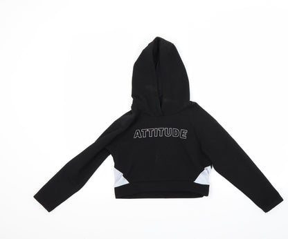 Young Dimension Girls Black   Pullover Hoodie Size 7-8 Years