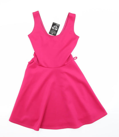 Womens UK Size 8 Pilot Pink Tunic Tank